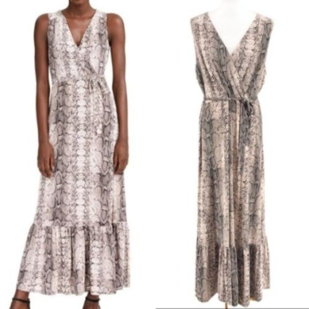 NWT INC International Concepts Paige Python Print Maxi Dress | L